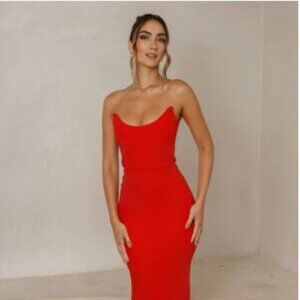 ShopJaus Celine Gown - Red